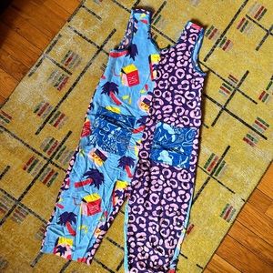 Nooworks Garden Jumpsuit Zero Waste Snacks/Cheetah  w/ All Dogs pockets